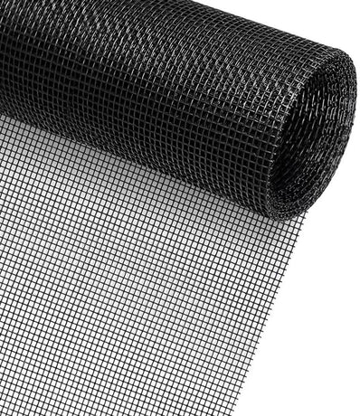 piece - Window screen 120 x 250 cm - Black - Mesh - Universal Window Screen - Custom-made screen mesh - Make your own screen - Anti-mosquito - Insect screen - Door screen