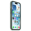 iPhone 15 Case Compatible with MagSafe Scratch-resistant Silicone Case Red Green