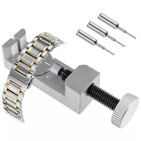 Watch Strap Shortening Tool Silver Watch Band Link Remover Pin Pusher Compatible with Rolex