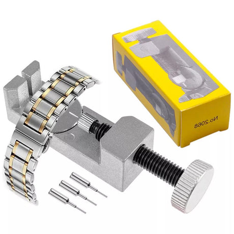 Watch Strap Shortening Tool Silver Watch Band Link Remover Pin Pusher Compatible with Rolex