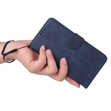 SKALO Samsung A55 5G Wallet Case Compatible with Samsung PU Leather Cover Blue