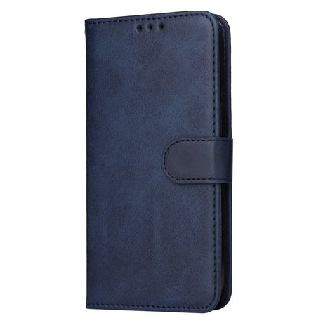 SKALO Samsung A55 5G Wallet Case Compatible with Samsung PU Leather Cover Blue