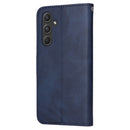 SKALO Samsung A55 5G Wallet Case Compatible with Samsung PU Leather Cover Blue