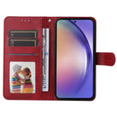 Samsung A55 5G PU Leather Wallet Case Compatible with Samsung, Red