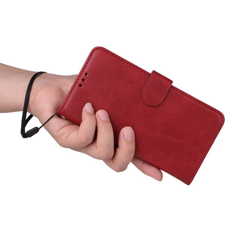 Samsung A55 5G PU Leather Wallet Case Compatible with Samsung, Red