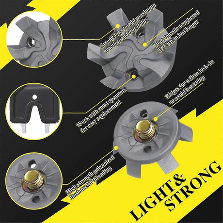 Golf Spikes Set 30 Pcs 6mm Metal Thread Screws Replacement with Spanner