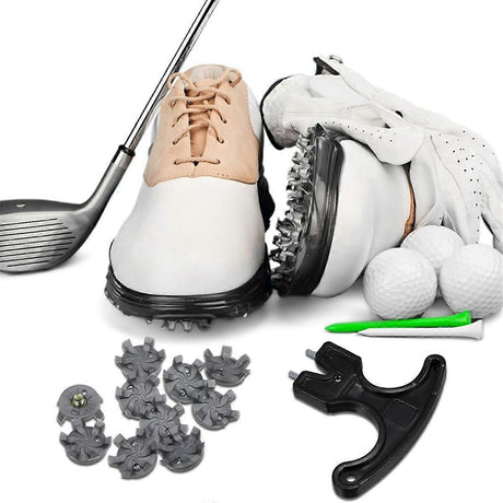 Golf Spikes Set 30 Pcs 6mm Metal Thread Screws Replacement with Spanner