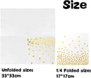Gold Napkins, 100-Pack White and Gold Napkins, Paper Napkins