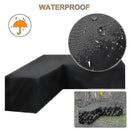 L-Shape All-Weather Waterproof Outdoor Sofa Cover for Rattan Corner Furniture, 12 Sizes, 215x215x87cm