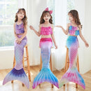 Mermaid Swimsuit Monofin Compatible with Kids Size L 7-9 Years Pack C