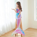Mermaid Swimsuit Monofin Compatible with Kids Size L 7-9 Years Pack C