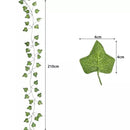 Green Ivy Garland - 2m Long Leaf Garland 25 Meters Compatible with Decorating
