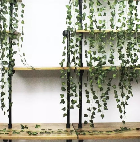 Green Ivy Garland - 2m Long Leaf Garland 25 Meters Compatible with Decorating