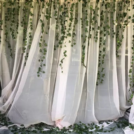 Green Ivy Garland - 2m Long Leaf Garland 25 Meters Compatible with Decorating
