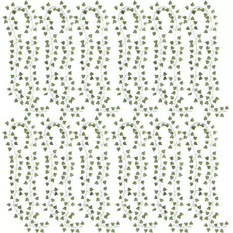 Green Ivy Garland - 2m Long Leaf Garland 25 Meters Compatible with Decorating