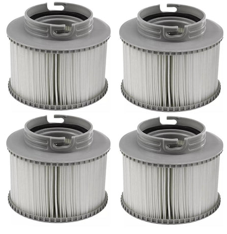 MSpa Inflatable Pool Filters 4-Pack Compatible with MSpa Pools