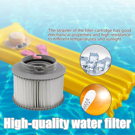 MSpa Inflatable Pool Filters 4-Pack Compatible with MSpa Pools