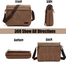 Canvas Shoulder Bag for Men Laptop School Bag