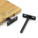 Heavy Duty Invisible Floating Shelf Bracket 4 pcs, Metal Hidden Bracket Compatible with Wood