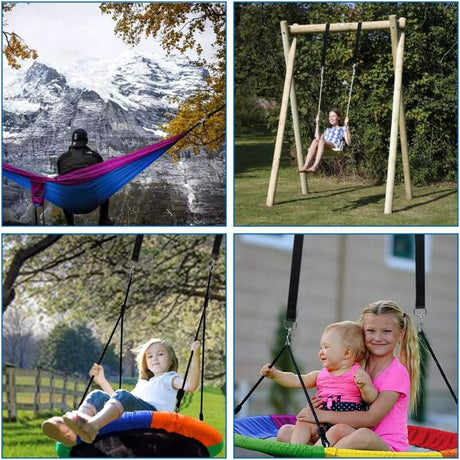 Swing Bracket Hammock Attachment Set for Hanging Chair Compatible with Oral-B Philips Samsung Max 200kg Tear-Resistant Polyester with 2 Protective Pads
