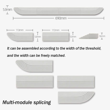 Robot Vacuum Cleaner Threshold Strip Beige