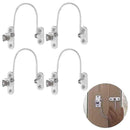 4 Pcs Black Window Stopper Childproof Lock Compatible with Various Brands