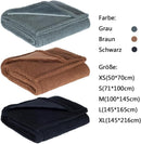 Waterproof Blanket Leak Proof Pet Sofa Bed Couch Compatible with Dog and Cat Brown 145x165cm