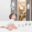 Window Lock Childproof 4 pcs White Compatible with Various Brands