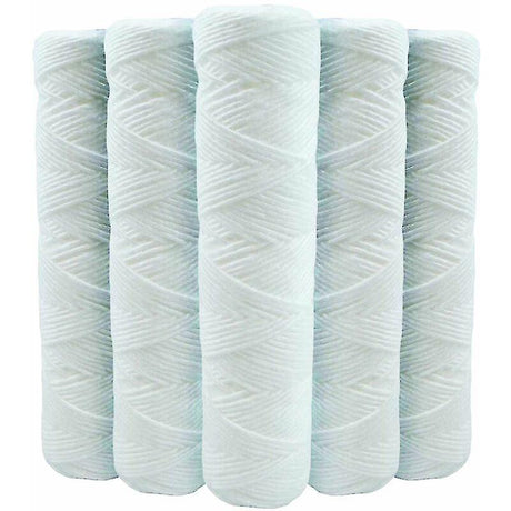 Anti-Sediment Water Filter Cartridges Set of 5, 10 Inch 254 mm 5 Microns, Compatible with 10 Inch Filters
