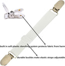 Mattress Sheet Clips 4-Pack Adjustable Elastic Fasteners Holders for Secure Bedding Fit