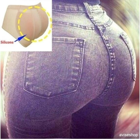 Silicone Buttock Enhancer Hip Lift Panty Black Size M