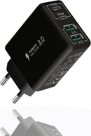 USB C Charger, 40W Fast Charger with Multiple Outlets, Compatible with Samsung and Xiaomi, USB Charging Plug Adapter