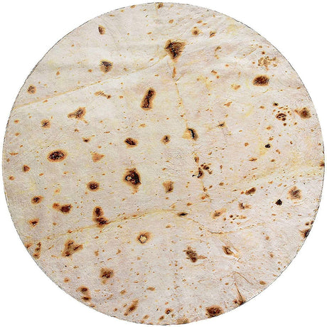 Burrito Blanket Giant Flour Tortilla Double Sided Blanket