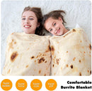 Burrito Blanket Giant Flour Tortilla Double Sided Blanket