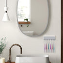 Self-Adhesive Wall-Mounted Toothbrush Holder with 6 Compartments