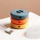 USB Cable Organizer Holder Set of 4 Retractable Compact Versatile