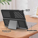 Heat Dissipation Protective Stand for Lenovo Tab Plus 11.5 inch TB351FU Tablet in Leather Grey