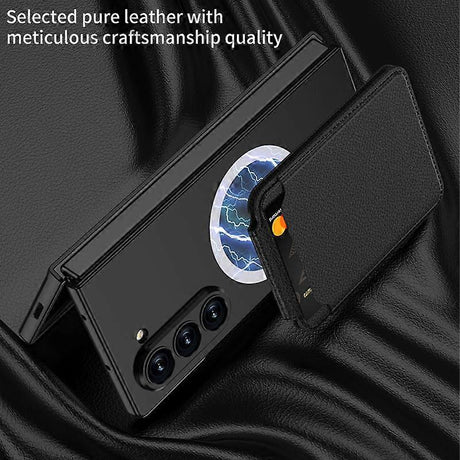 Magnetic Card Slot Case For Samsung Galaxy Z Fold7 5G Compatible with Samsung Grey