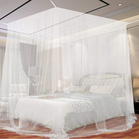 King Size Mosquito Net with Frame Indoor Outdoor Use 200 x 220 x 210 cm