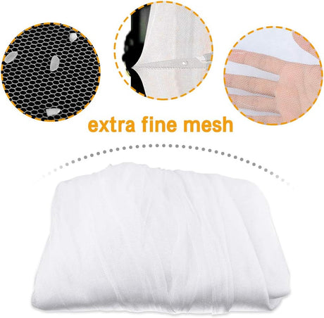 King Size Mosquito Net with Frame Indoor Outdoor Use 200 x 220 x 210 cm
