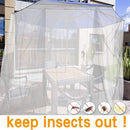 King Size Mosquito Net with Frame Indoor Outdoor Use 200 x 220 x 210 cm