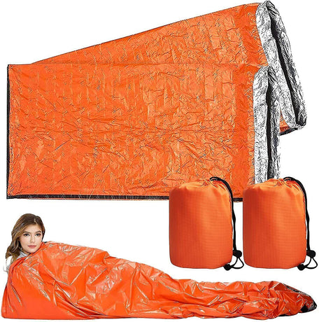 Emergency Thermal Sleeping Bag Waterproof Camping Survival Bivy Sack 4 Pack Outdoor