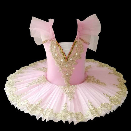 Professional Ballet Tutu Dress Ballet Pink for Girls, Size 110cm