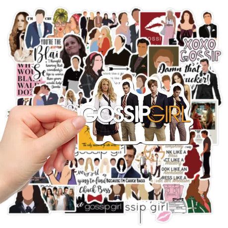 Gossip Girl TV Quotes Stickers 50pcs Blair Serena Chuck Dan Scrapbook Graffiti