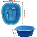 Foot Bath Basin Large Thickened Solid Plastic Foot Soaking Tub Therapy Detox Relaxation Black