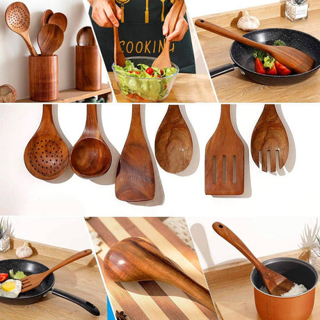 Wooden Kitchen Utensil Set