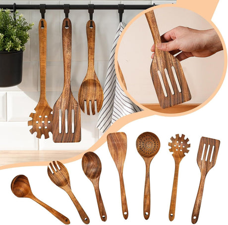 Wooden Kitchen Utensil Set
