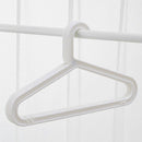 Lightweight Standard PP Shirt Hangers 10-Pack White For Everyday Use
