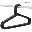 Lightweight Standard PP Shirt Hangers 10-Pack White For Everyday Use