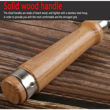 4-Piece Wood Chisel Set for Wood Carving and DIY